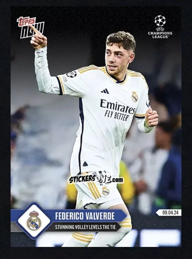 Cromo Federico Valverde - Now UEFA Champions League 2023-2024
 n. 111 - Topps