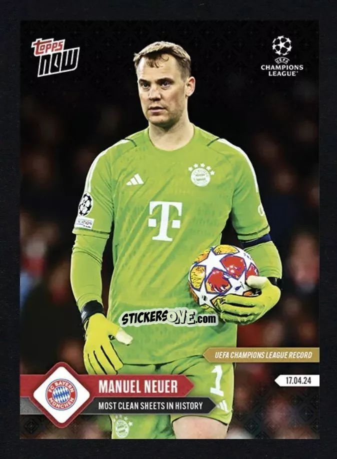 Sticker Manuel Neuer - Now UEFA Champions League 2023-2024
 n. 120 - Topps