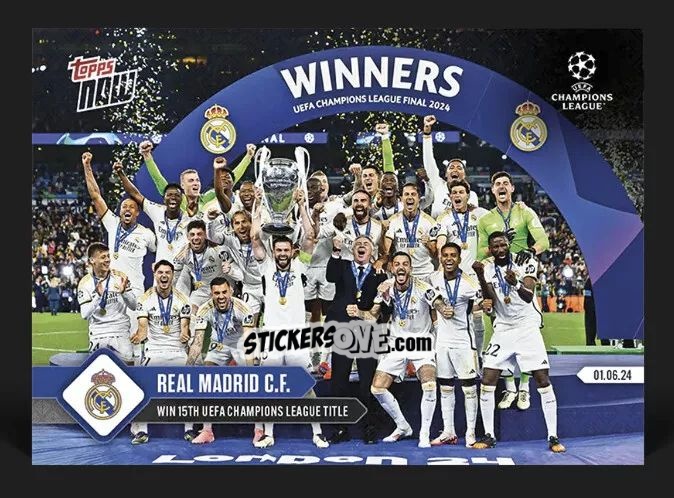 Sticker Real Madrid team winner
