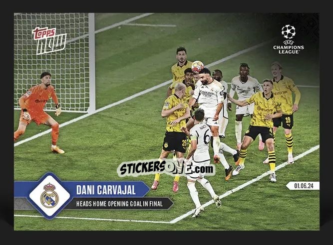 Cromo Dani Carvajal - Now UEFA Champions League 2023-2024
 n. 137 - Topps