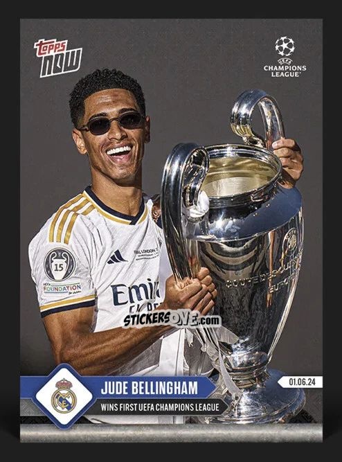 Cromo Jude Bellingham - Now UEFA Champions League 2023-2024
 n. 139 - Topps