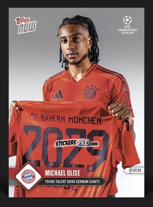 Cromo Michael Olise - Now UEFA Champions League 2023-2024
 n. 140 - Topps