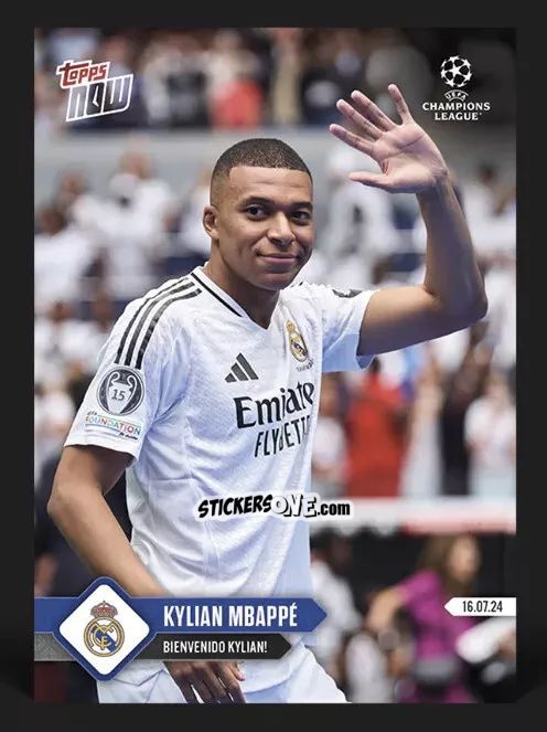 Cromo Kylian Mbappé - Now UEFA Champions League 2023-2024
 n. 141 - Topps