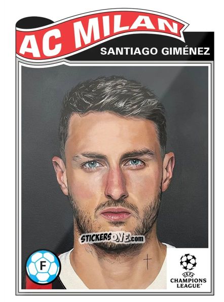 Figurina Santiago Giménez - Living Set Soccer 2025 n. 790 - Topps
