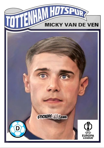 Figurina Micky van de Ven - Living Set Soccer 2025 n. 799 - Topps