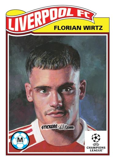 Figurina Florian Wirtz - Living Set Soccer 2025 n. 803 - Topps