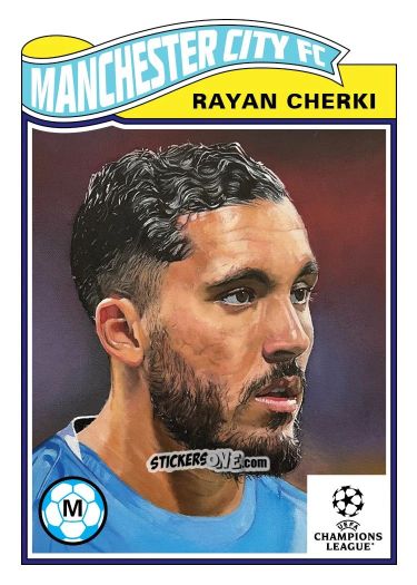 Figurina Rayan Cherki - Living Set Soccer 2025 n. 806 - Topps