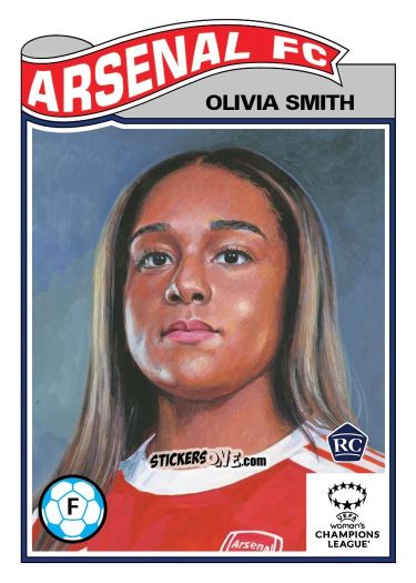 Figurina Olivia Smith - Living Set Soccer 2025 n. 812 - Topps