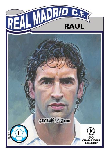 Cromo Raul Gonzalez Blanco - Living Set Soccer 2025 n. 817 - Topps