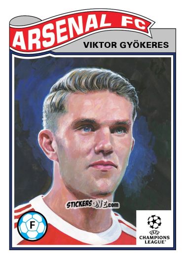 Figurina Viktor Gyokeres - Living Set Soccer 2025 n. 818 - Topps