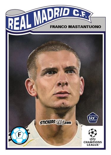 Figurina Franco Mastantuono - Living Set Soccer 2025 n. 822 - Topps