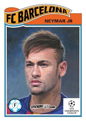 Sticker Neymar Jr. - Living Set Soccer 2025 n. 839 - Topps