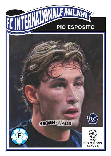 Sticker Francesco Pio Esposito - Living Set Soccer 2025 n. 847 - Topps
