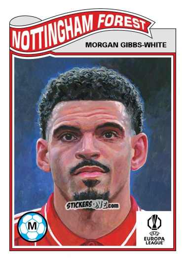 Cromo Morgan Gibbs-White - Living Set Soccer 2025 n. 852 - Topps