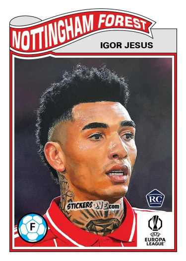 Sticker Igor Jesus - Living Set Soccer 2025 n. 861 - Topps