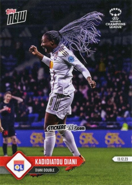 Figurina Kadidiatou Diani - Now UEFA Champions League 2023-2024 Women's
 n. 8 - Topps
