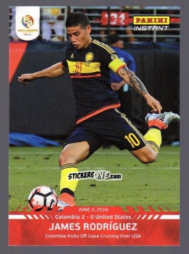 Figurina James Rodríguez - Instant Copa America 2016
 n. 1 - Panini
