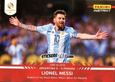 Figurina Lionel Messi - Instant Copa America 2016
 n. 16 - Panini