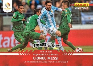 Figurina Lionel Messi - Instant Copa America 2016
 n. 23 - Panini