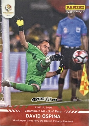 Sticker David Ospina - Instant Copa America 2016
 n. 26 - Panini