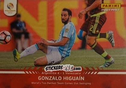 Figurina Gonzalo Higuain - Instant Copa America 2016
 n. 27 - Panini