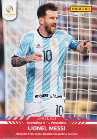 Figurina Lionel Messi - Instant Copa America 2016
 n. 28 - Panini