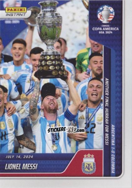 Cromo Lionel Messi - Instant Copa America 2024
 n. 43 - Panini