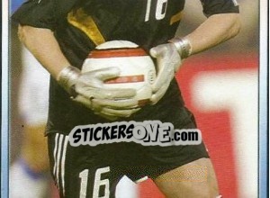 Sticker Fabien Barthez - SuperFoot 2004-2005 n. 22 - Panini