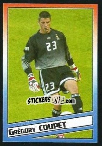 Sticker Grégory Coupet - SuperFoot 2004-2005 - Panini