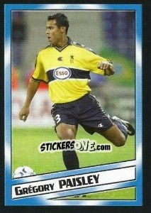 Cromo Grégory Paisley - SuperFoot 2004-2005 - Panini