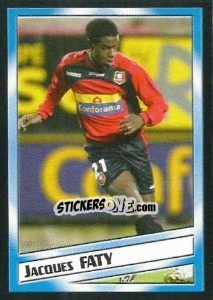 Sticker Jacques Faty - SuperFoot 2004-2005 - Panini