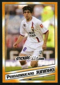 Sticker Pernambucano Juninho - SuperFoot 2004-2005 - Panini