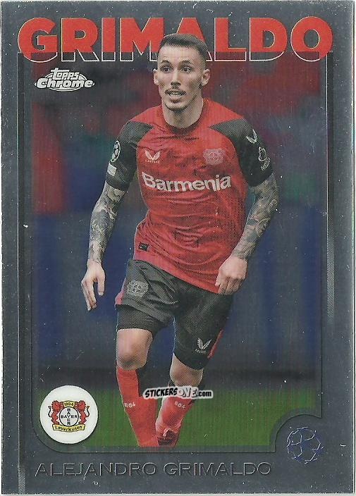 Figurina Alejandro Grimaldo - Chrome Uefa Club Competitions 2024-2025 n. 3 - Topps