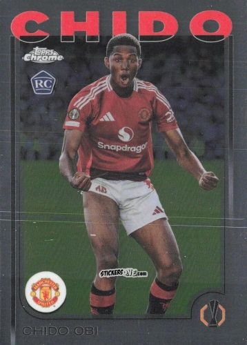 Cromo Chido Obi-Martin - Chrome Uefa Club Competitions 2024-2025 n. 14 - Topps