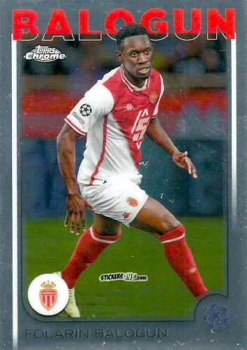 Cromo Folarin Balogun - Chrome Uefa Club Competitions 2024-2025 n. 21 - Topps