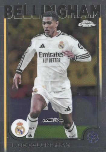 Figurina Jude Bellingham - Chrome Uefa Club Competitions 2024-2025 n. 22 - Topps