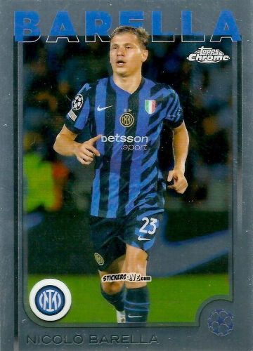 Cromo Nicolo Barella - Chrome Uefa Club Competitions 2024-2025 n. 23 - Topps