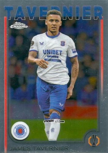 Figurina James Tavernier - Chrome Uefa Club Competitions 2024-2025 n. 26 - Topps