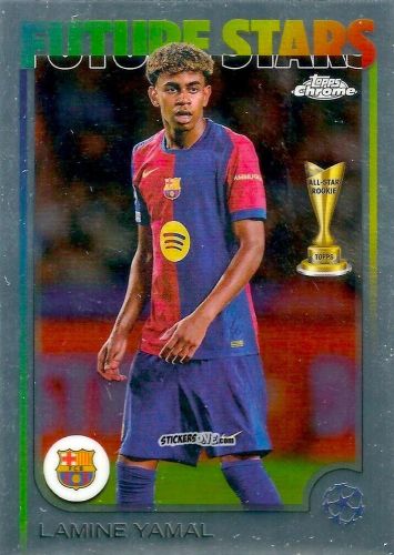 Cromo Lamine Yamal - Chrome Uefa Club Competitions 2024-2025 n. 27 - Topps