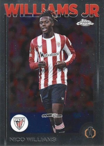 Cromo Nico Williams - Chrome Uefa Club Competitions 2024-2025 n. 28 - Topps