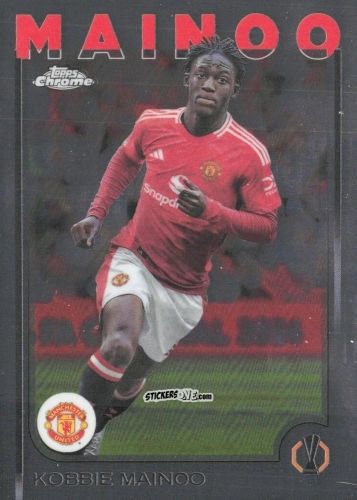 Figurina Kobbie Mainoo - Chrome Uefa Club Competitions 2024-2025 n. 29 - Topps