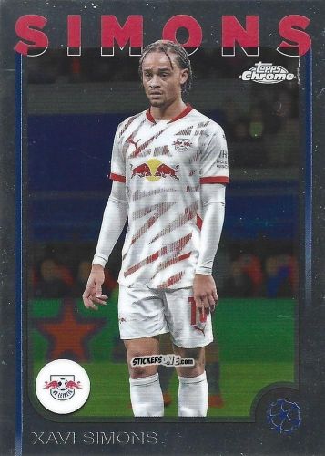 Cromo Xavi Simons - Chrome Uefa Club Competitions 2024-2025 n. 37 - Topps