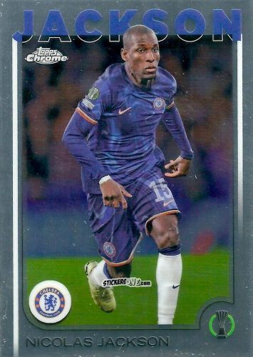 Cromo Nicolas Jackson - Chrome Uefa Club Competitions 2024-2025 n. 41 - Topps