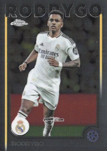 Cromo Rodrygo - Chrome Uefa Club Competitions 2024-2025 n. 48 - Topps