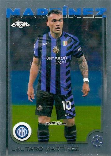 Cromo Lautaro Martinez - Chrome Uefa Club Competitions 2024-2025 n. 50 - Topps