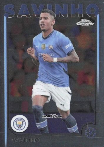 Sticker Sávio Savinho - Chrome Uefa Club Competitions 2024-2025 n. 56 - Topps