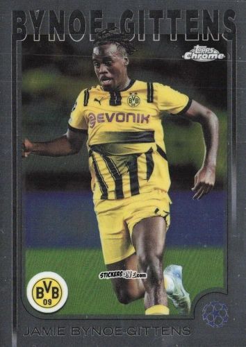 Figurina Jamie Bynoe-Gittens - Chrome Uefa Club Competitions 2024-2025 n. 58 - Topps