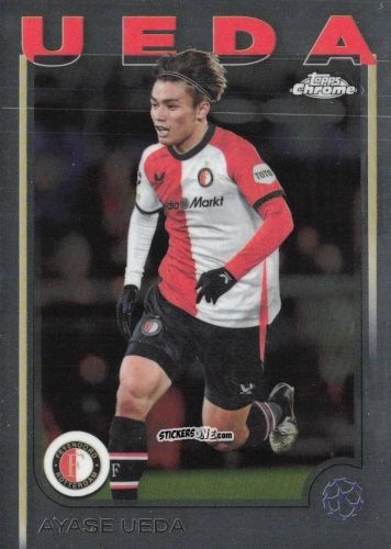 Sticker Ayase Ueda - Chrome Uefa Club Competitions 2024-2025 n. 74 - Topps