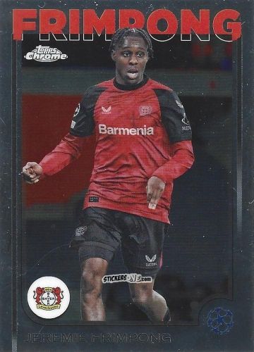 Figurina Jeremie Frimpong - Chrome Uefa Club Competitions 2024-2025 n. 78 - Topps