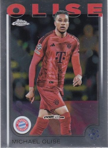 Cromo Michael Olise - Chrome Uefa Club Competitions 2024-2025 n. 81 - Topps